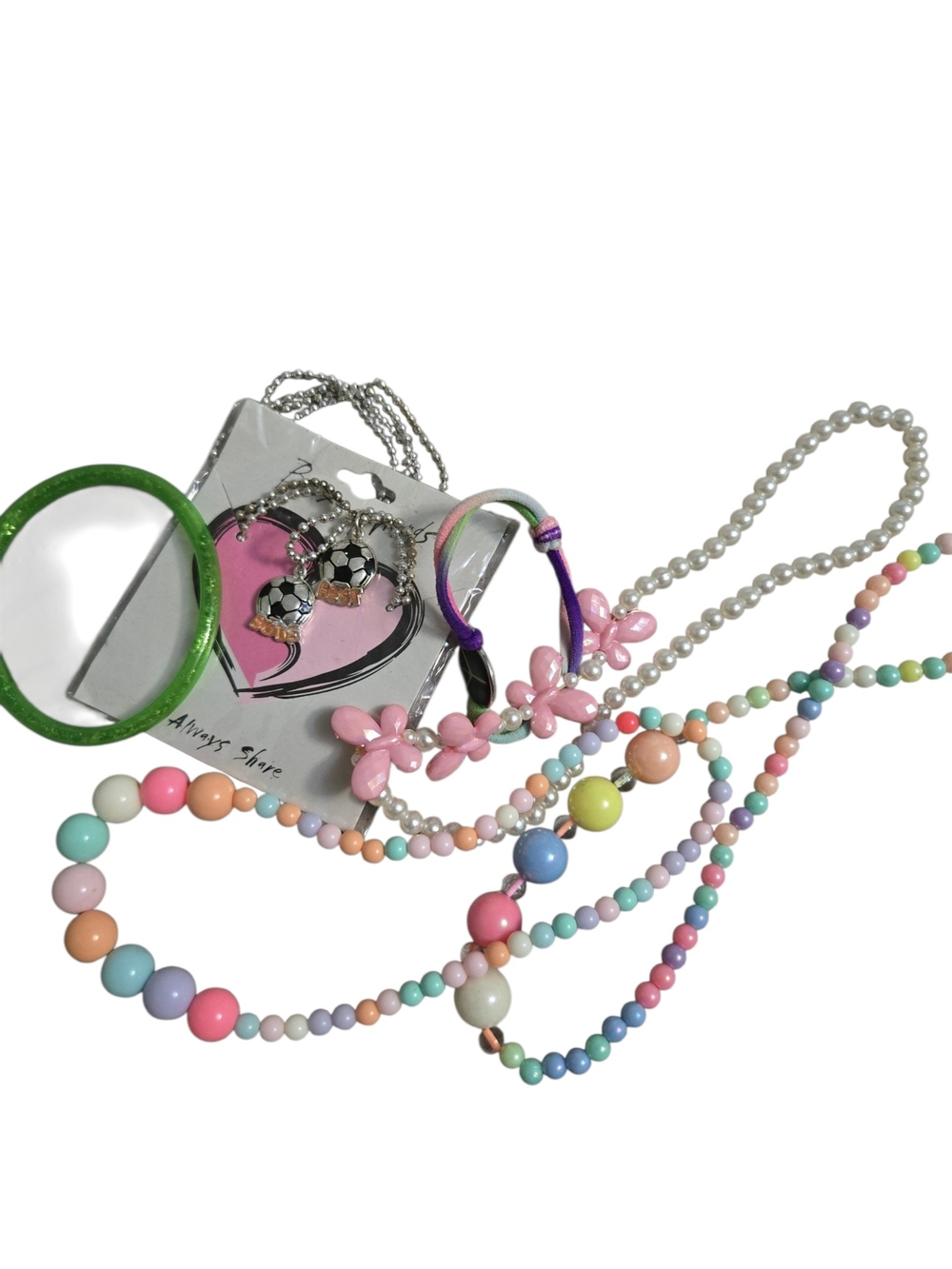Kids Multi-Color Beaded Necklace & Bracelet Lot